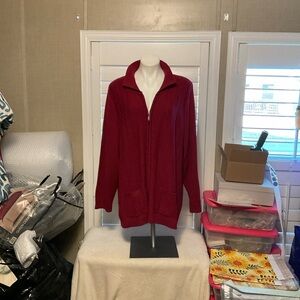 Allison Daley Rich Red Knit Sweater